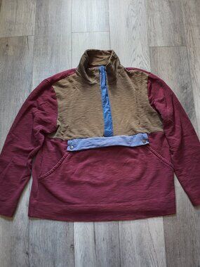 LL Bean Signature Colorblock Anorak Pullover Jacket Slim Fit Mens Large L Gorpco